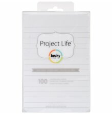 Project Life 4X6 Lined Cards 100/Pkg UTGENDE