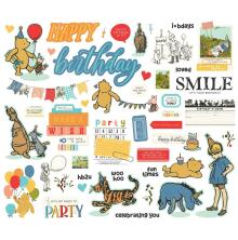 Simple Stories Bits &amp; Pieces Die-Cuts 47/Pkg - Say Cheese Classic Pooh Birthday