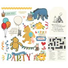 Simple Stories Bits &amp; Pieces Die-Cuts 20/Pkg - Say Cheese Classic Pooh Birthday