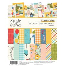 Simple Stories Double-Sided Paper Pad 6X8 - Say Cheese Classic Pooh Birthday
