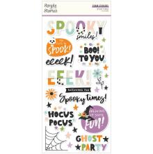 Simple Stories Foam Stickers 47/Pkg - Spooky Things
