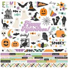 Simple Stories Sticker Sheet 12X12 - Spooky Things