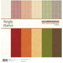 Simple Stories Basics Paper Pack 12X12 - Simple Vintage Autumn Breeze