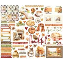 Simple Stories Bits &amp; Pieces Die-Cuts 66/Pkg - Simple Vintage Autumn Breeze Elem
