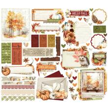 Simple Stories Bits &amp; Pieces Die-Cuts 50/Pkg - Simple Vintage Autumn Breeze Ephe