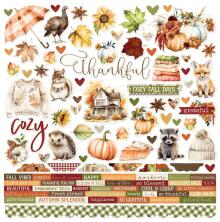 Simple Stories Sticker Sheet 12X12 - Simple Vintage Autumn Breeze