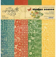 Graphic 45 Double-Sided Paper Pad 12X12 - Little Things Solids