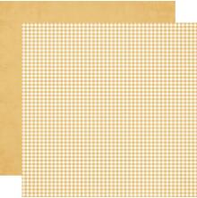 Simple Stories SV Autumn Breeze Basics Cardstock 12X12 - Saffron Gingham