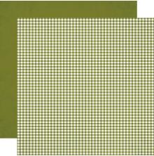 Simple Stories SV Autumn Breeze Basics Cardstock 12X12 - Juniper Gingham