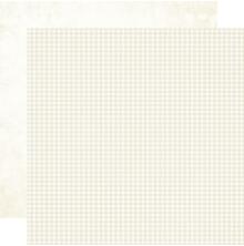 Simple Stories SV Autumn Breeze Basics Cardstock 12X12 - Pearl Gingham