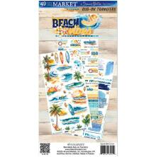 49 And Market Rub-On Transfer Set 6X12 - Beach Vibes