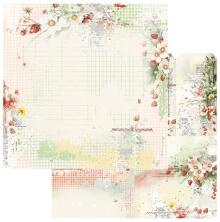 49 And Market Natures Haven Cardstock 12X12 - Berry Delight