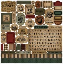 Carta Bella Cardstock Stickers 12X12 - Vintage Market