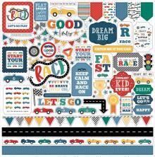 Echo Park Cardstock Stickers 12X12 - Vroom!