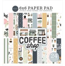 Carta Bella Double-Sided Paper Pad 6X6 - Coffee Shop