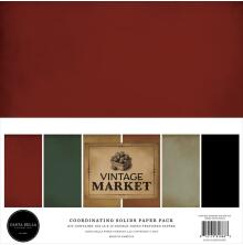 Carta Bella Solids Collection Kit 12X12 - Vintage Market