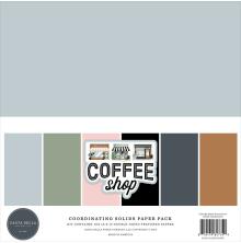 Carta Bella Solids Collection Kit 12X12 - Coffee Shop