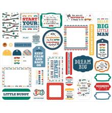 Echo Park Cardstock Die-Cuts Ephemera 34/Pkg - Vroom! Frames &amp; Tags
