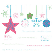 Sizzix Framelits Die &amp; Stamp Set - Holiday Bits and Bobs 666896