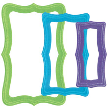 Sizzix Framelits Dies - Reversed Doris Dotted Top Note 666847