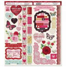 BoBunny Cardstock Stickers 6X12 47/Pkg - Count The Ways UTGENDE