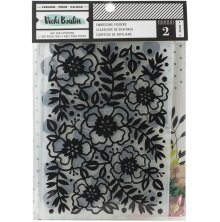 Vicki Boutin Mixed Media Embossing Folders 6X8.5 2/Pkg - Lets Wander UTGENDE