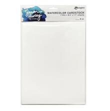 Simon Hurley create. Smooth Watercolor Cardstock 8.5x11 8/Pkg