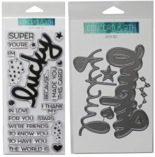 Concord &amp; 9th Clear Stamp &amp; Die set - Lucky