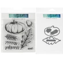 Concord &amp; 9th Clear Stamp &amp; Die set - Autumn Harvest