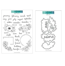 Concord &amp; 9th Clear Stamp &amp; Die set - Annuals