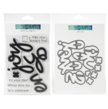 Concord &amp; 9th Clear Stamp &amp; Die set - Joyful