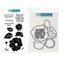 Concord &amp; 9th Clear Stamp &amp; Die set - Filled In Florals