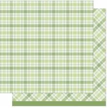 Lawn Fawn Favorite Flannel Fall Paper 12X12 - Green Tea LF3826