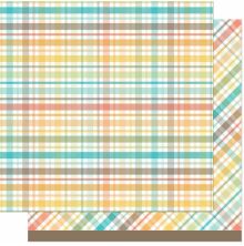 Lawn Fawn Favorite Flannel Fall Paper 12X12 - Apple Cider LF3829