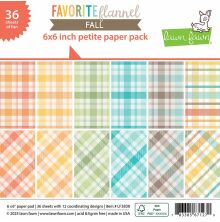 Lawn Fawn Petite Paper Pack 6X6 - Favorite Flanell Fall LF3830