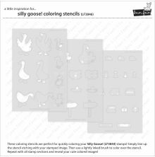 Lawn Fawn Coloring Stencils - Silly Goose! LF3846