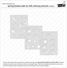 Lawn Fawn Coloring Stencils - Spring Basket Add-On: Fall LF3855