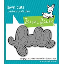 Lawn Fawn Dies - Scripty Fall Outline Add-On LF3872