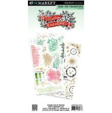 49 And Market Rub-On Transfer Set 6X12 - Mistletoe And Memories Blendable