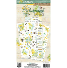 49 And Market Rub-On Transfer Set 6X12 - Botanical Buzz