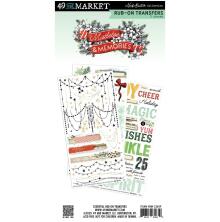 49 And Market Rub-On Transfer Set 6X12 - Mistletoe And Memories Essential