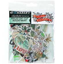 49 And Market Die-Cut Elements - Mistletoe And Memories Foiled