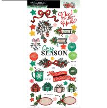 49 And Market Cardstock Stickers - Mistletoe And Memories