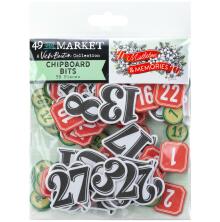 49 And Market Chipboard Set - Mistletoe And Memories Bits