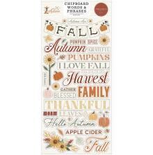Carta Bella Chipboard Stickers 6X13 - Its Autumn Word &amp; Phrases