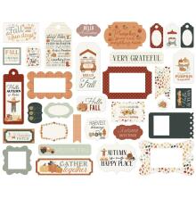 Carta Bella Cardstock Die-Cuts 33/Pkg - Its Autumn Frames &amp; Tags