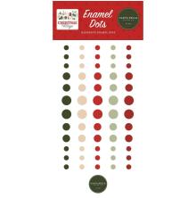 Carta Bella Adhesive Enamel Dots 60/Pkg - Christmas Village