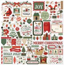 Carta Bella Cardstock Stickers 12X12 - Christmas Village
