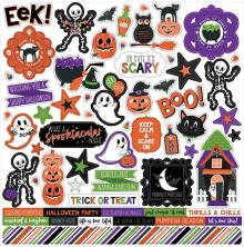 Echo Park Cardstock Stickers 12X12 - Ghosts And Goblins