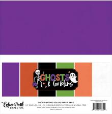 Echo Park Solids Collection Kit 12X12 - Ghosts And Goblins